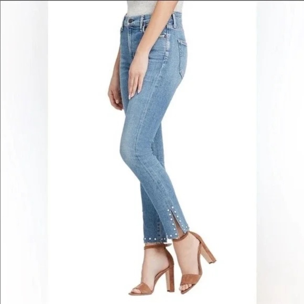Citizens of Humanity Rocket High Ride Skinny Pearl Studded Jeans NWT SIZE 26